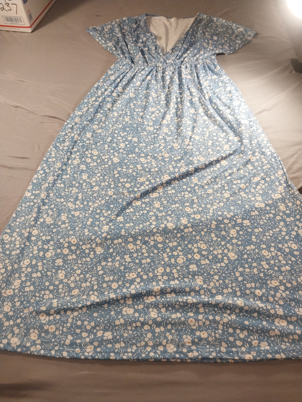 POGTMM Blue Floral Maxi Dress #360